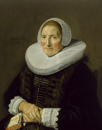 Retrato de una mujer anciana de Frans Hals